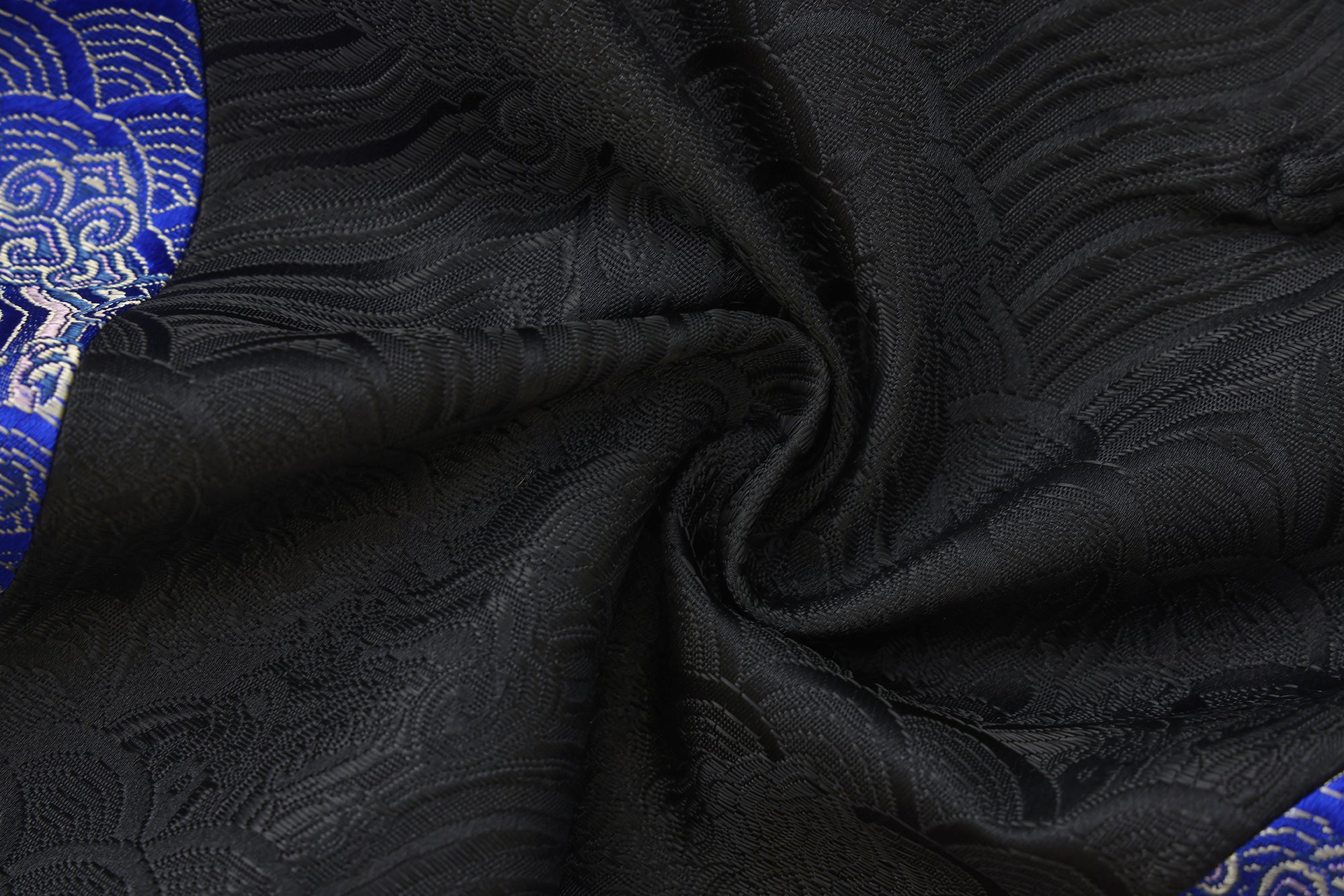 Hai Brocade Patchwork Crop Top Black