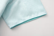 Luka Brocade Button Front Shirt Jade Blue