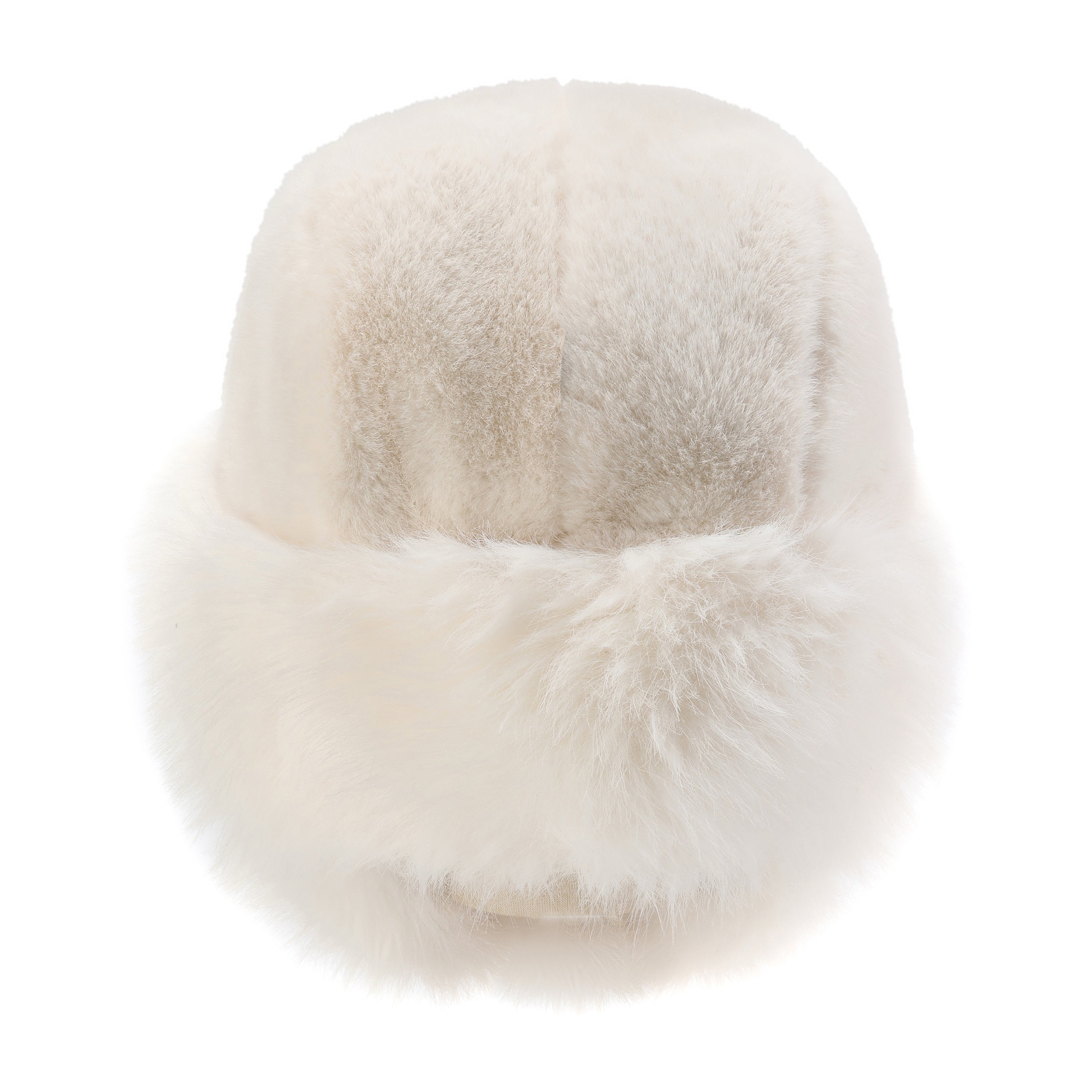 Lei Reversible Fur Trapper Hat White/Pink