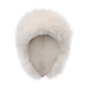 Lei Reversible Fur Trapper Hat White/Pink