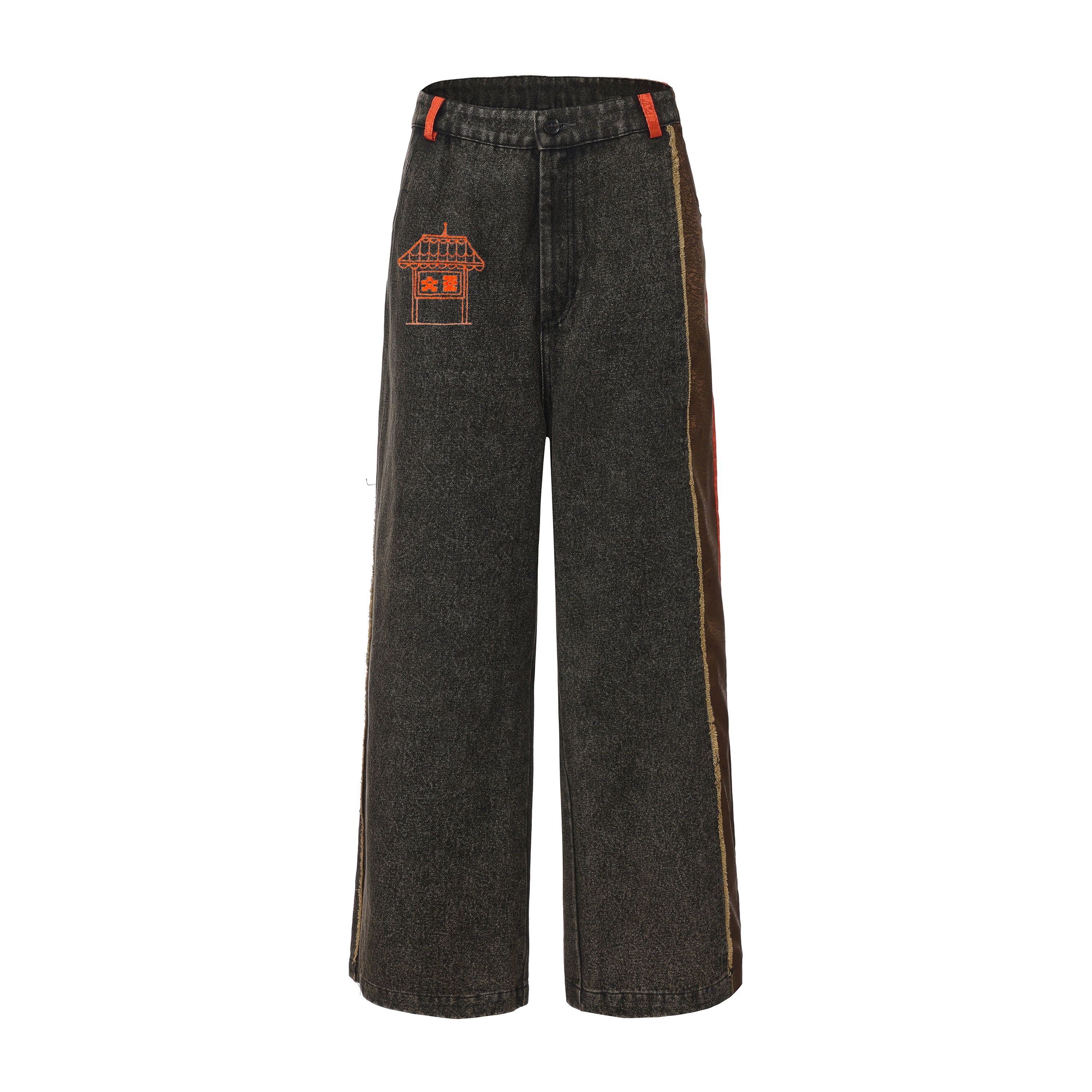 Wang Patch Denim Wide Leg Jeans x A.Shin.Mart