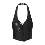 Bei Denim/Brocade Patchwork Vest x A.Shin.Mart