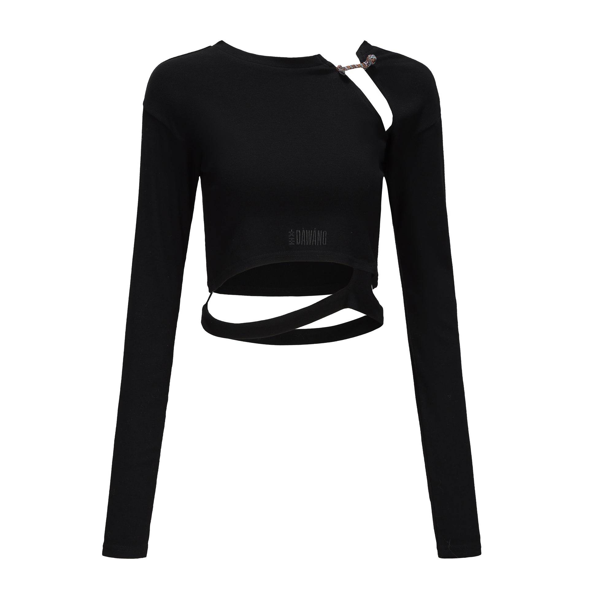 Ju Cutout Long Sleeve Knit Top
