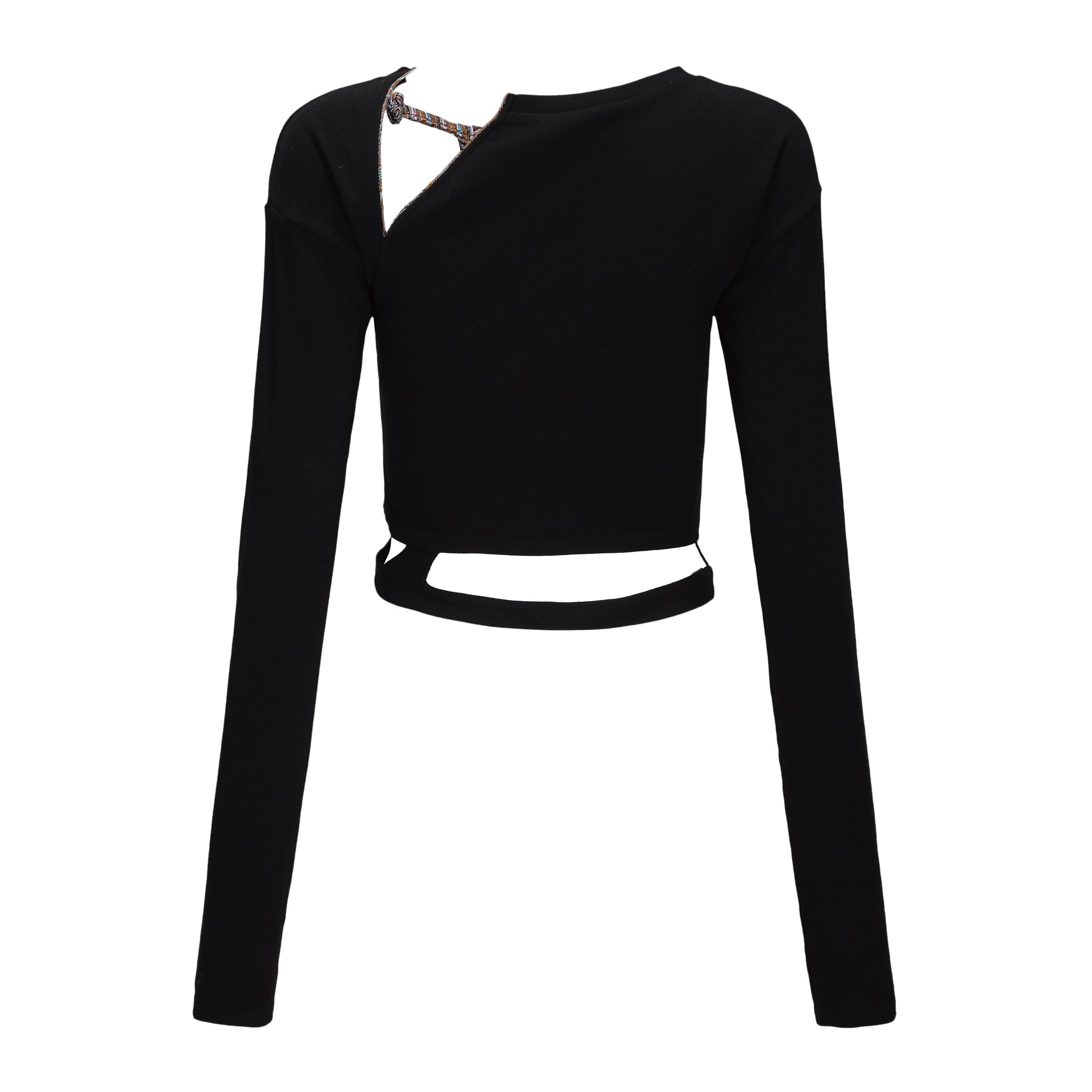Ju Cutout Long Sleeve Knit Top
