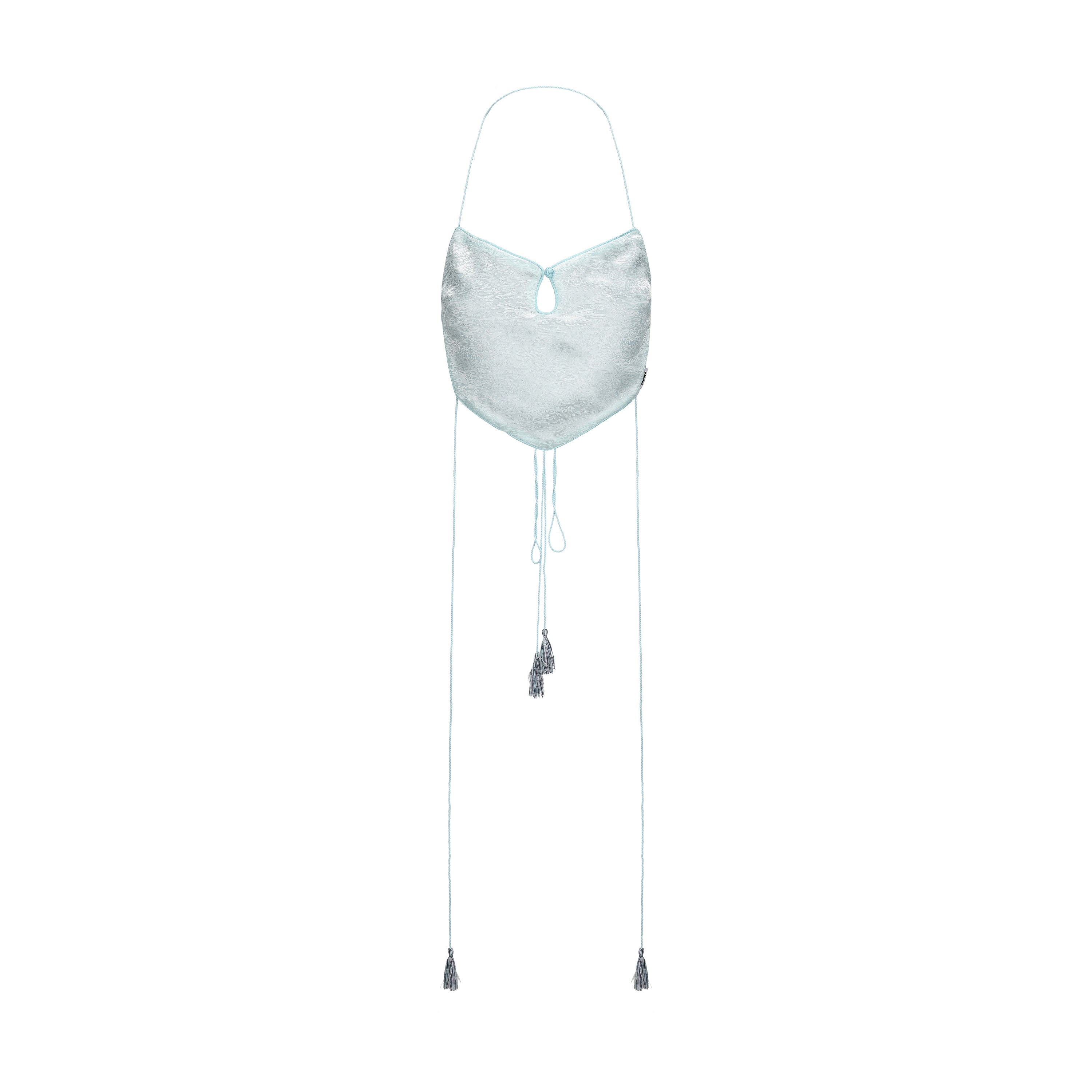 Dong Cropped Reversible Apron Top Jade Blue