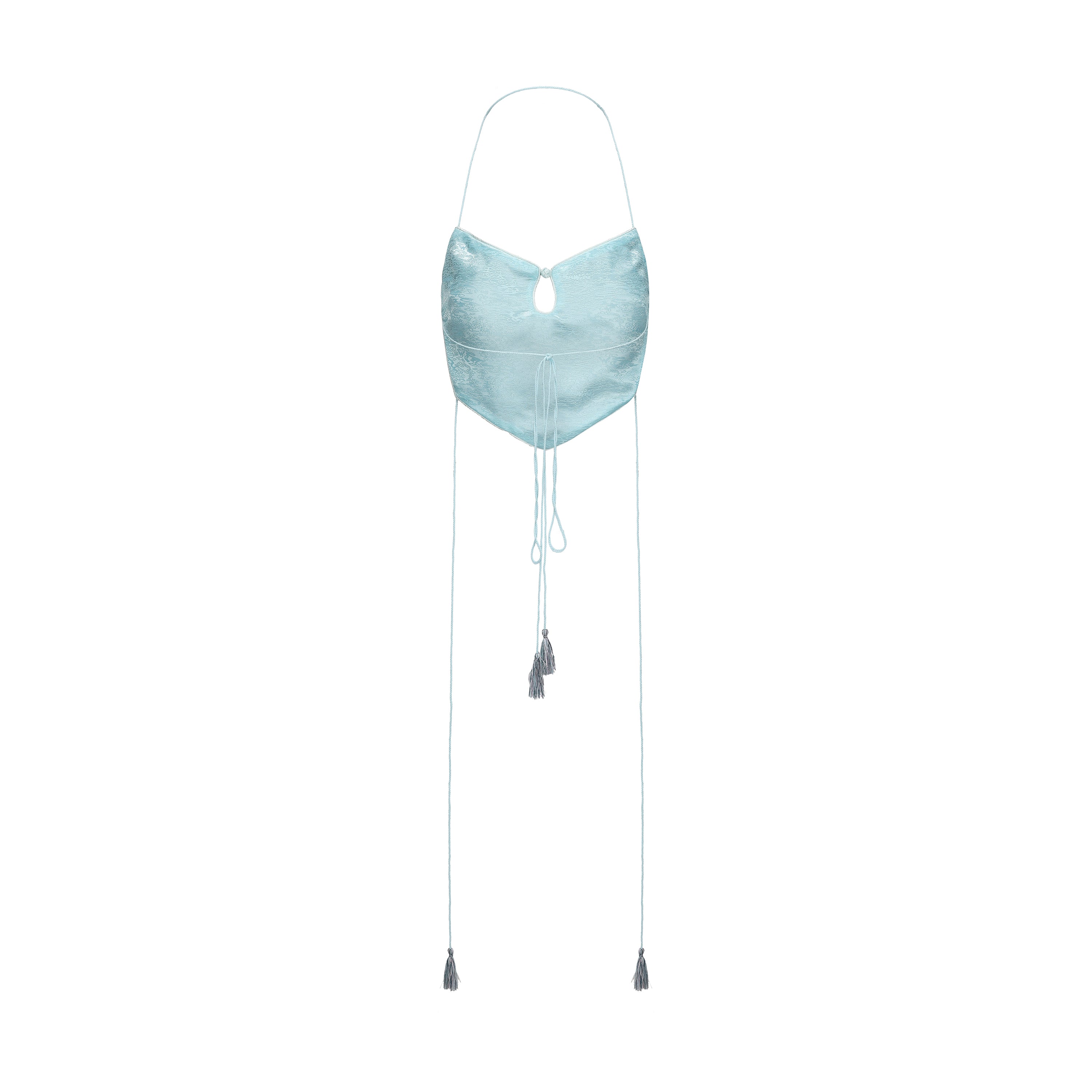 Dong Cropped Reversible Apron Top Elixir Blue