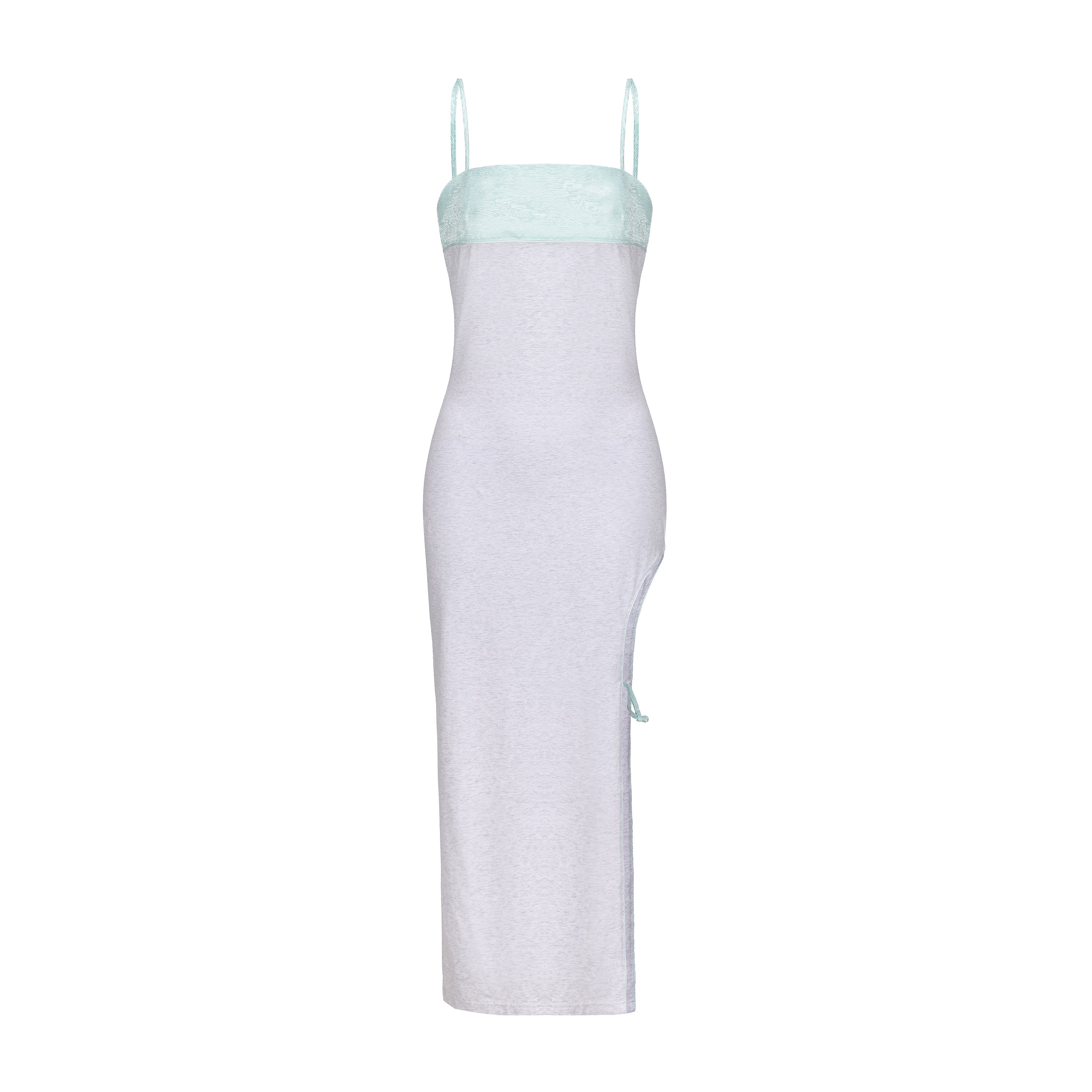 Qing Cutout Dress Jade Blue
