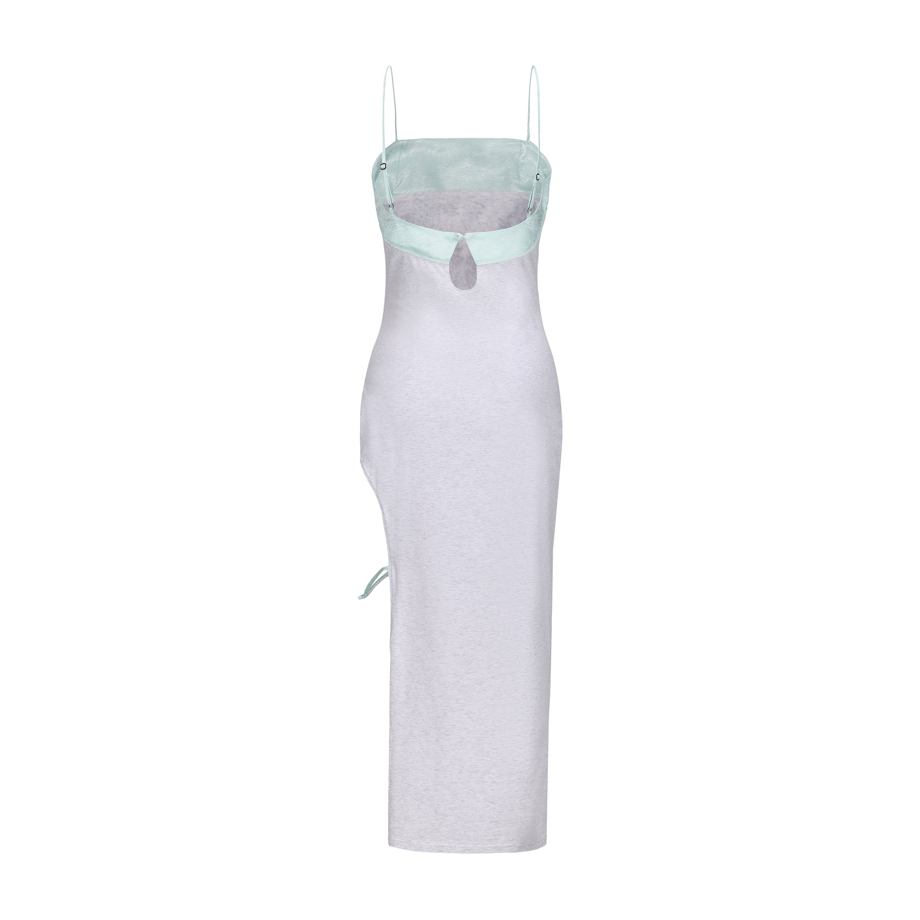 Qing Cutout Dress Jade Blue