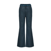 Laba Patch Denim Flared Pants