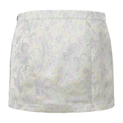 Zhen Side Button Mini Skirt Green