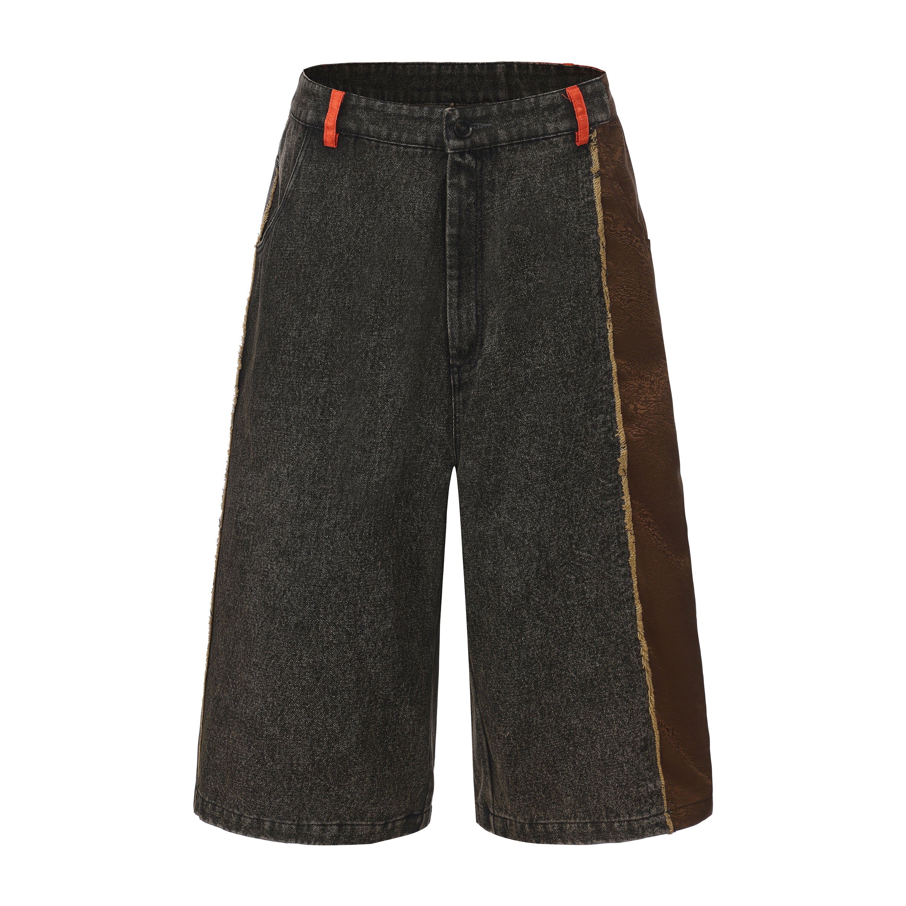 Ye Cargo Denim Shorts Phoenix Red