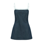Pei Denim Detachable Strap Dress