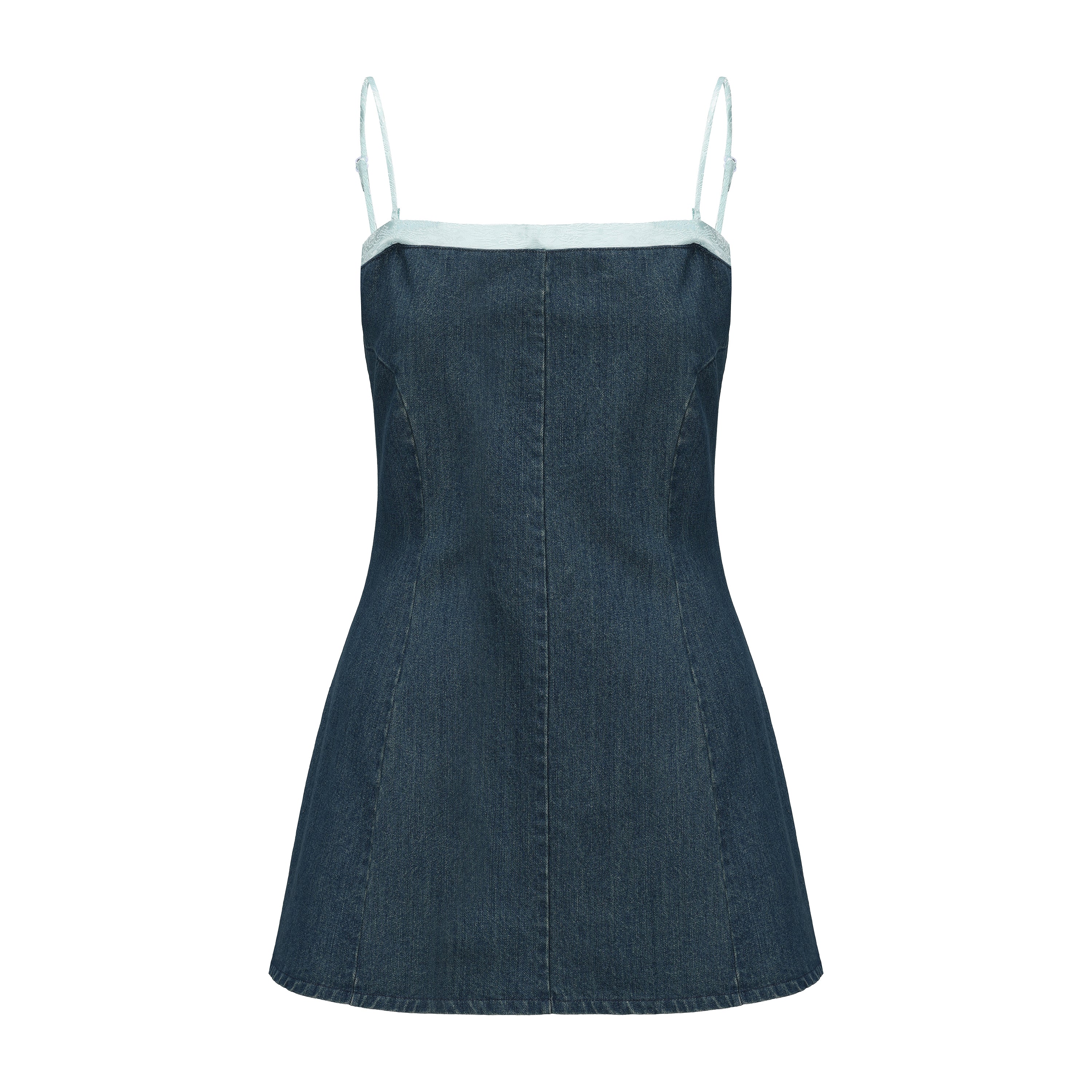 Pei Denim Detachable Strap Dress