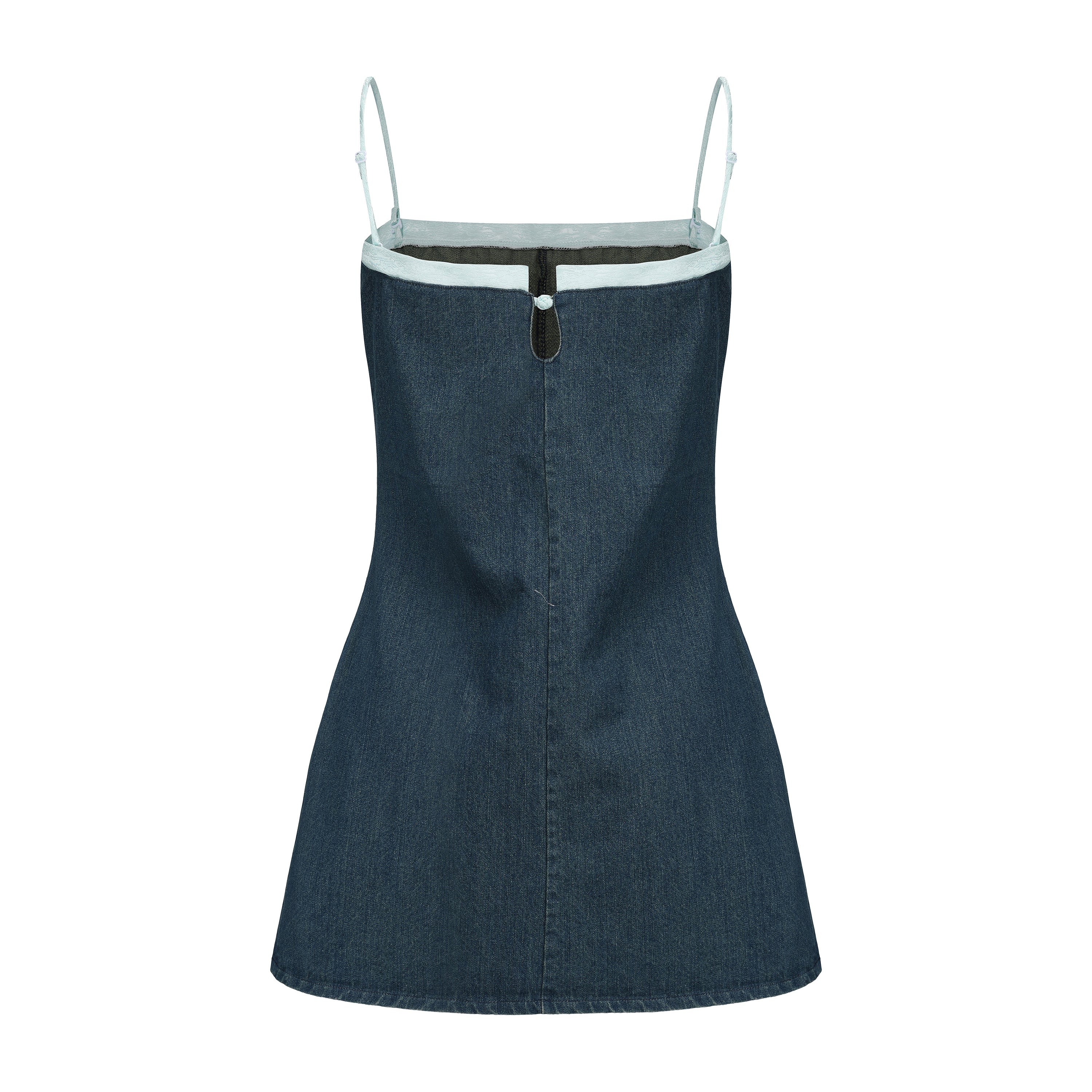 Pei Denim Detachable Strap Dress