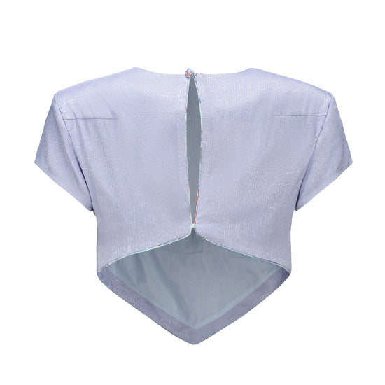 Ling Crop Brocade T-Shirt