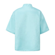 Luka Brocade Button Front Shirt Elixir Blue