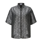 Luka Brocade Button Front Shirt SAMPLE SALE