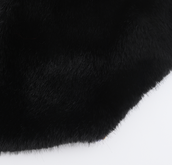 La Faux Fur Apron Top, main fabric close up
