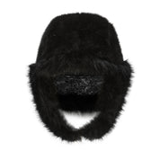 Lei Reversible Fur Trapper Hat Silver/Black