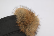 Lei Reversible Fur Trapper Hat Black/Brown