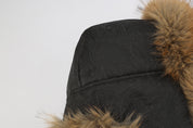 Lei Reversible Fur Trapper Hat Black/Brown