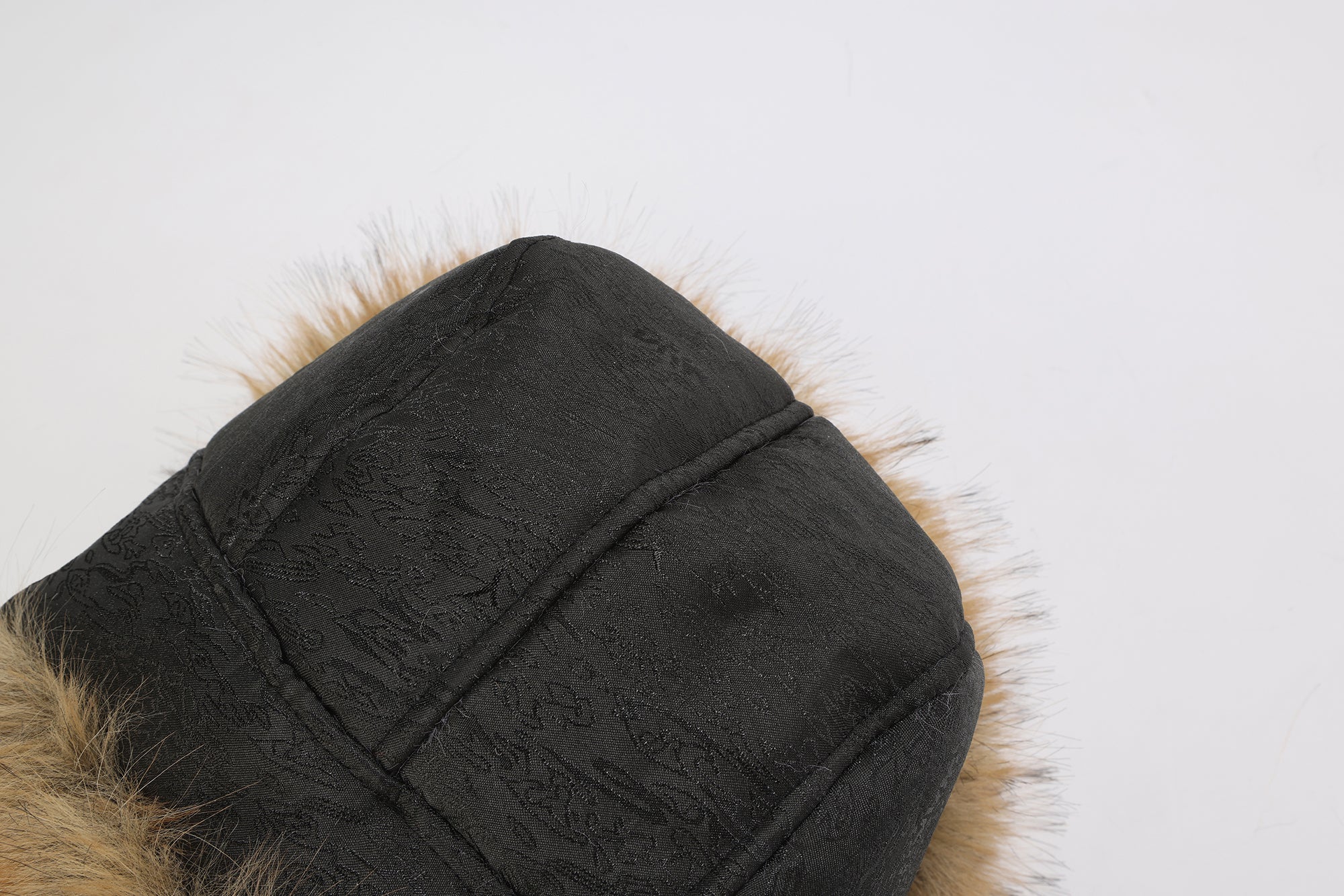 Lei Reversible Fur Trapper Hat Black/Brown