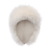 Lei Reversible Fur Trapper Hat White/Pink