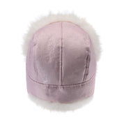 Lei Reversible Fur Trapper Hat White/Pink