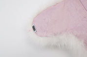 Lei Reversible Fur Trapper Hat White/Pink