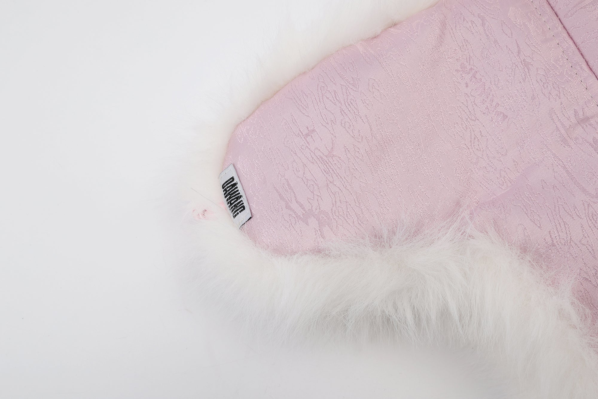 Lei Reversible Fur Trapper Hat White/Pink