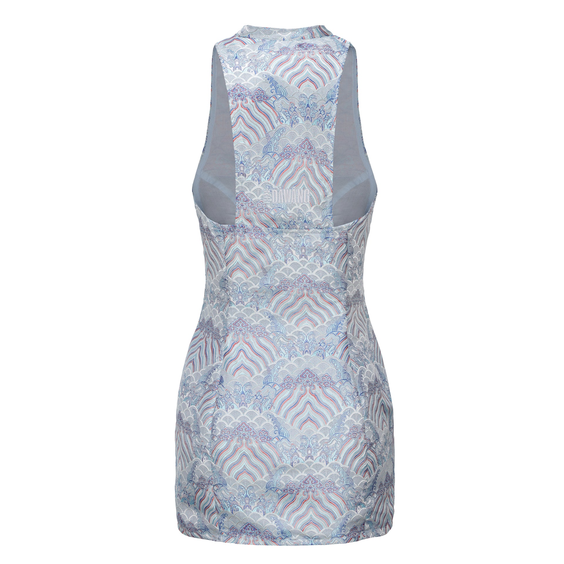 Hua Sleeveless Brocade Mini Dress