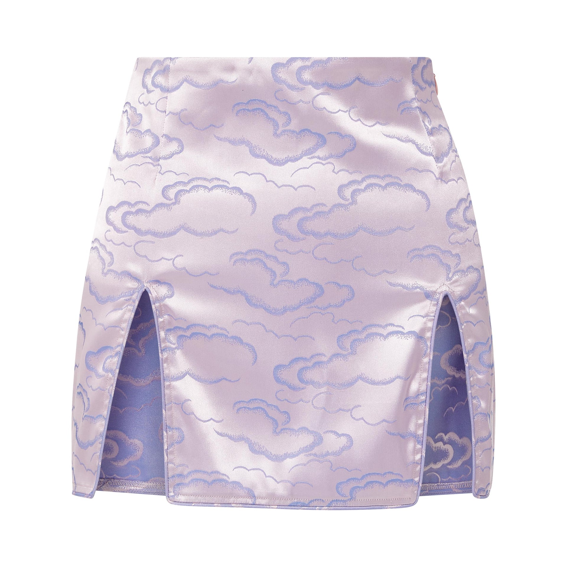 Mei Double Slit Mini Skirt