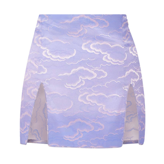 Mei Double Slit Mini Skirt