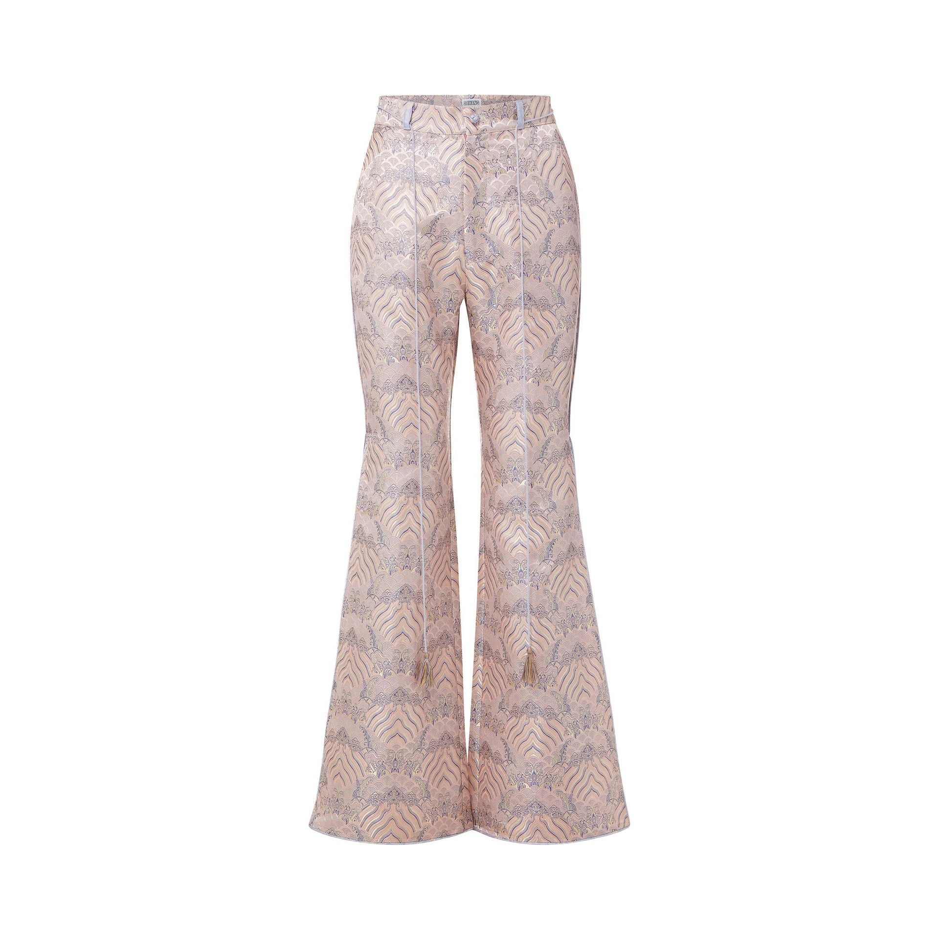 WaWa Brocade Side Slit Pants