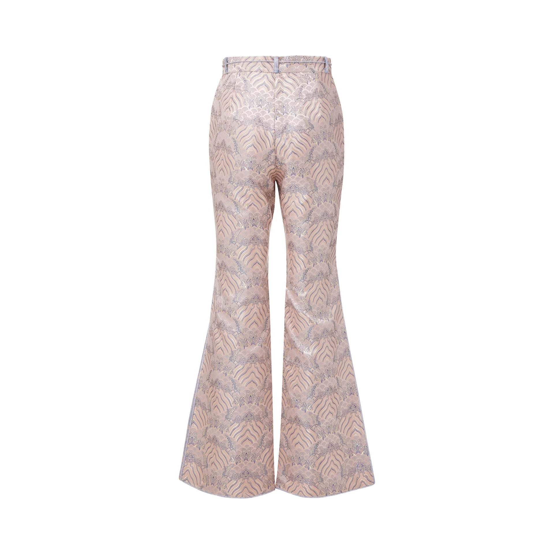 WaWa Brocade Side Slit Pants