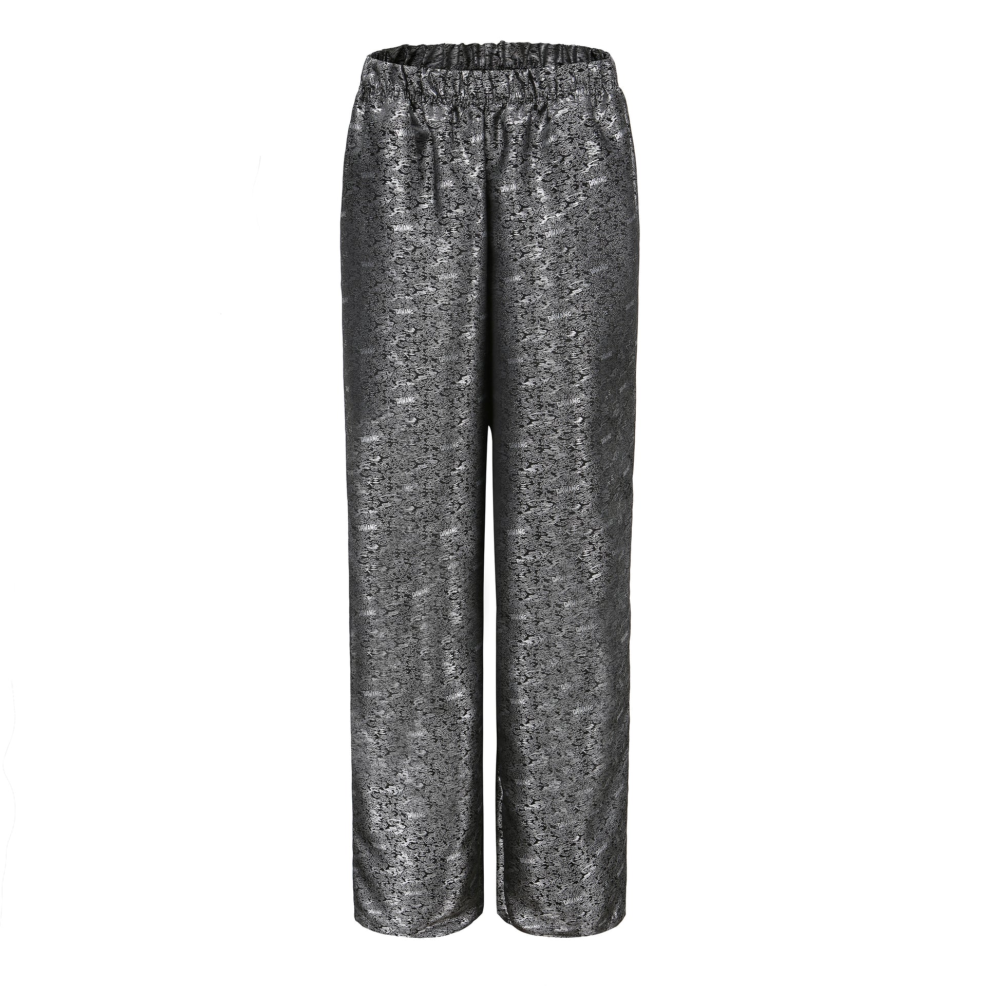 Fu Brocade Wide Leg Track Pants