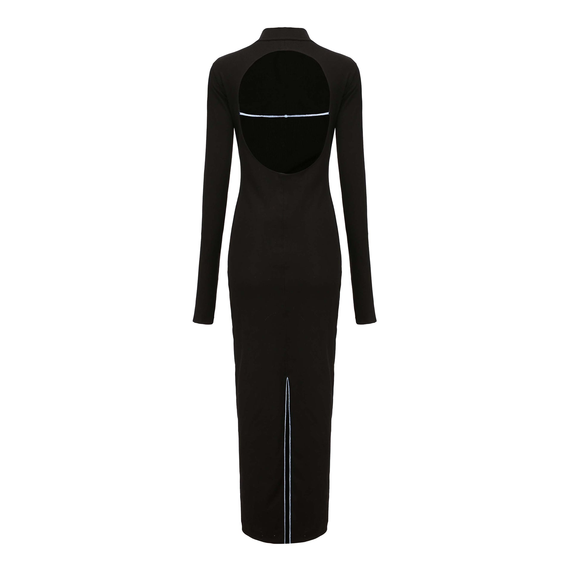 Lian High Neck Open Back Maxi Dress