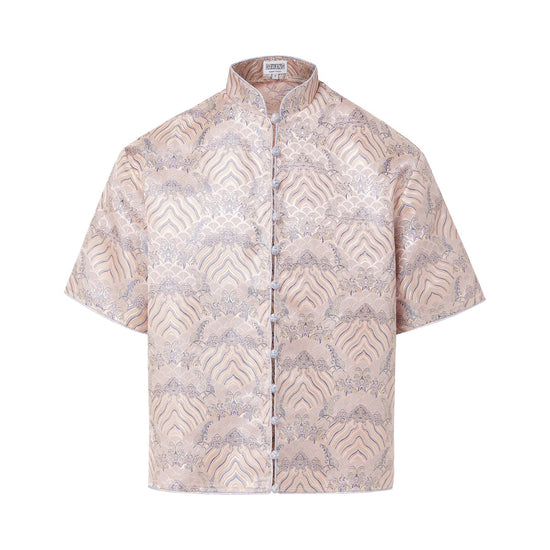 Luka Brocade Button Front Shirt
