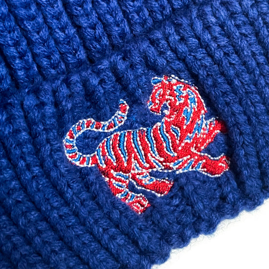 Slay the Tiger Embroidered Knitted Beanie
