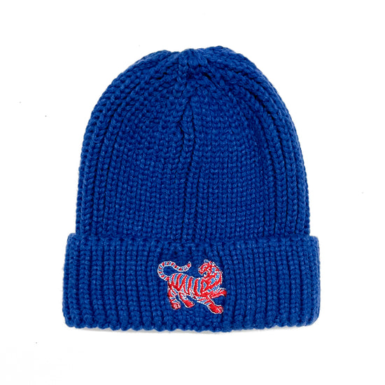Slay the Tiger Embroidered Knitted Beanie
