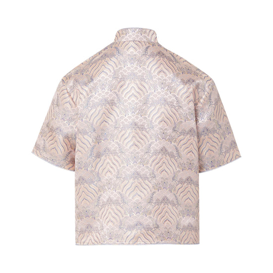 Luka Brocade Button Front Shirt