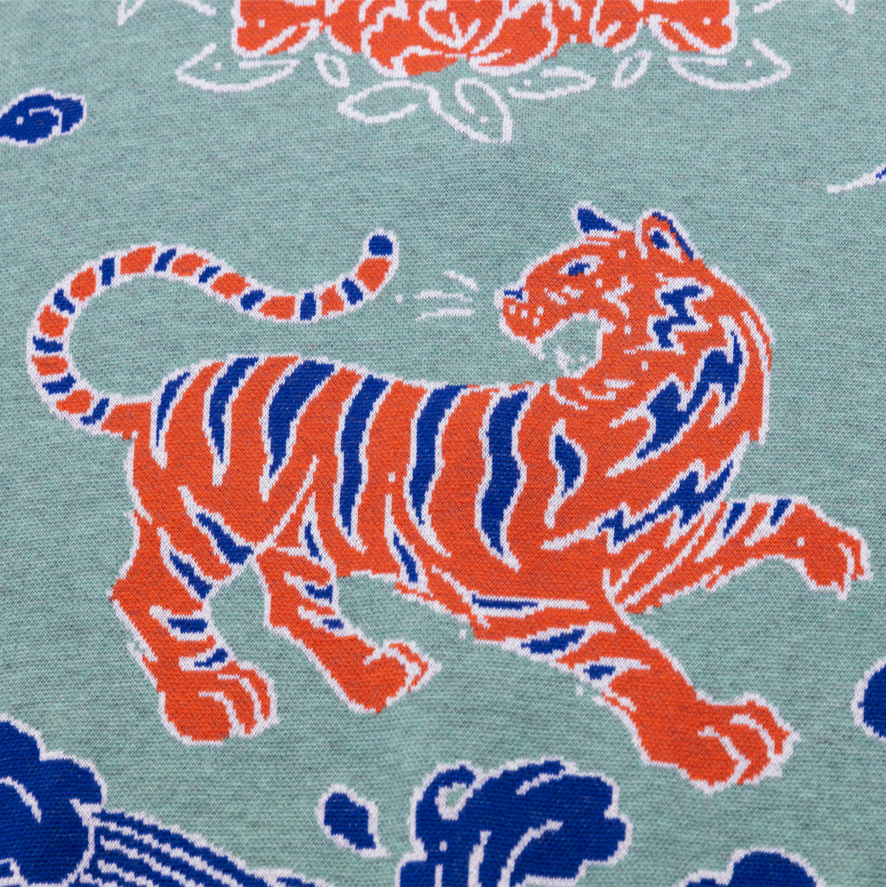 Angora Blend Tiger Intarsia Sweater